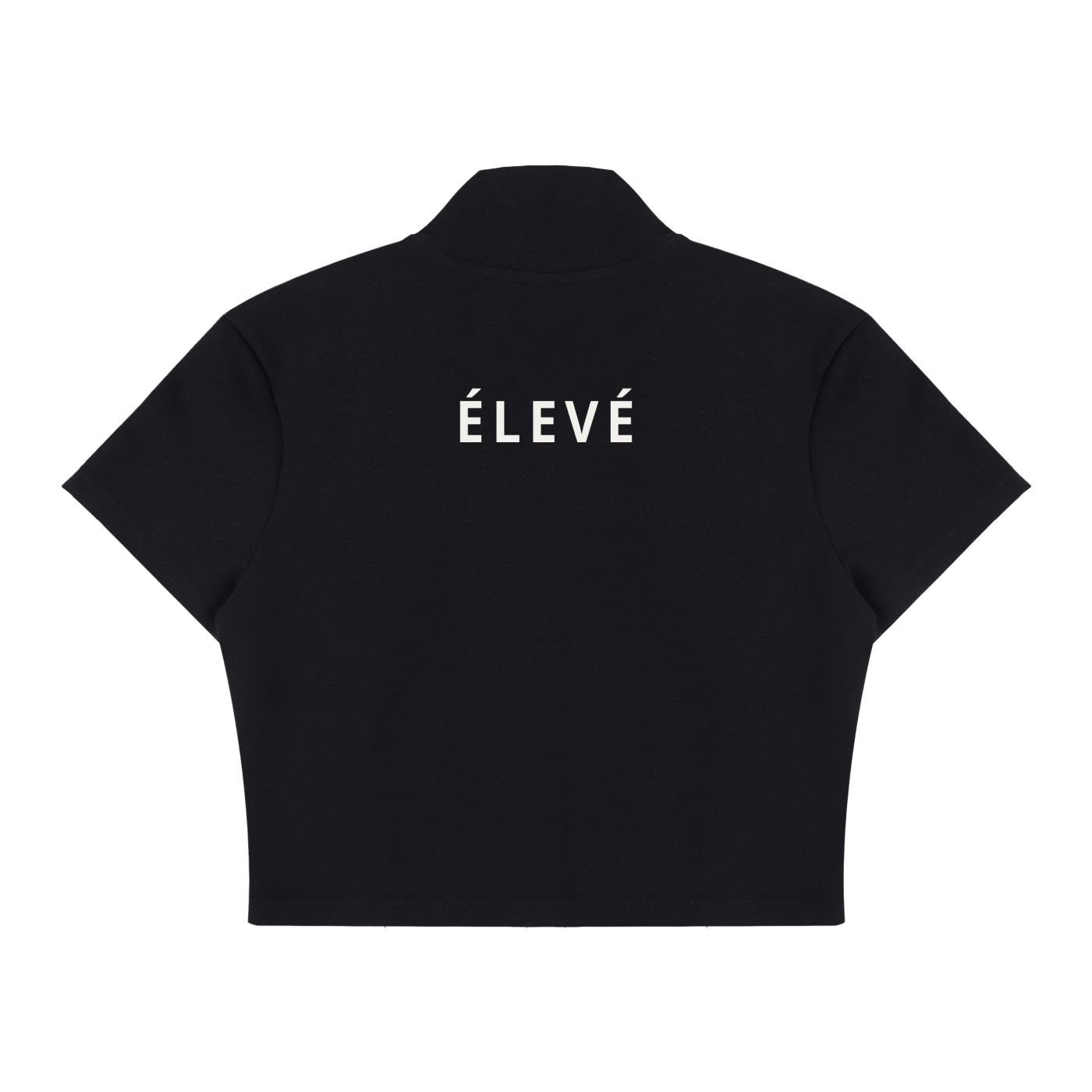 Women's Cropped Full Zip Short Sleeve T-Shirt