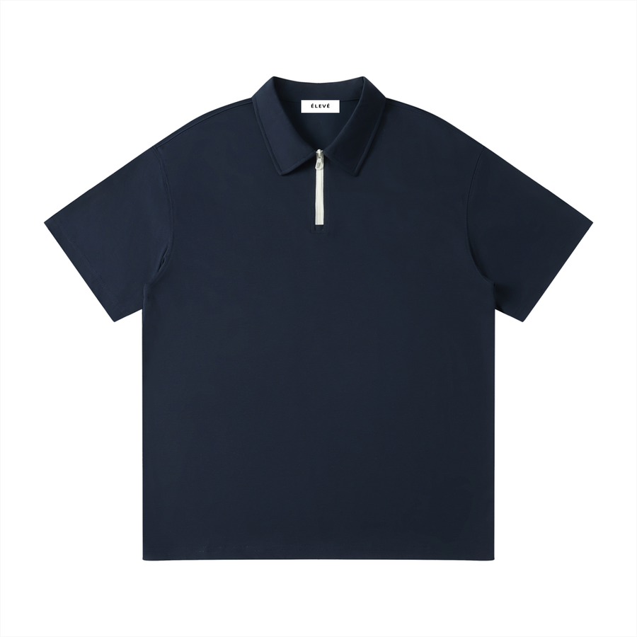 Unisex Quarter-Zip Polo Shirt
