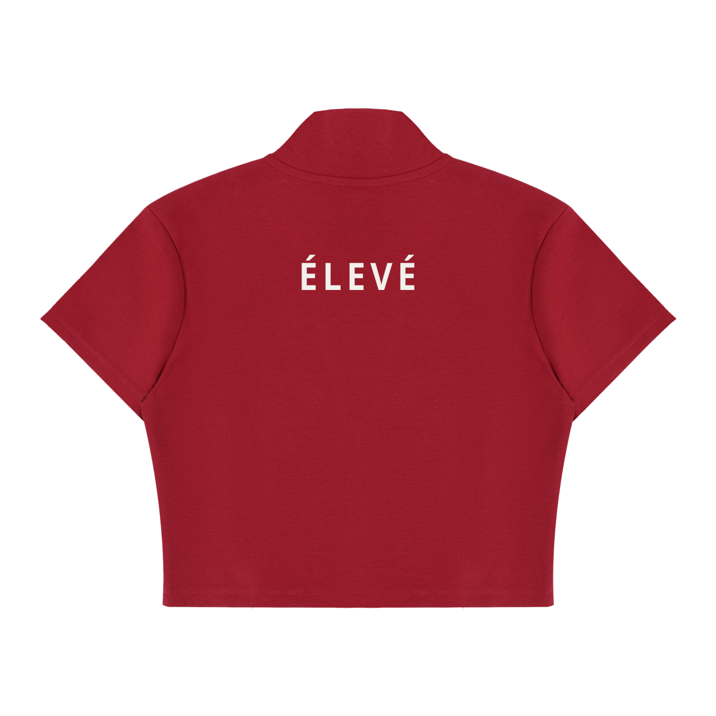 Women's Cropped Full Zip Short Sleeve T-Shirt
